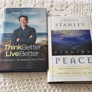Joel Osteen & Charles Stanley Book Pair